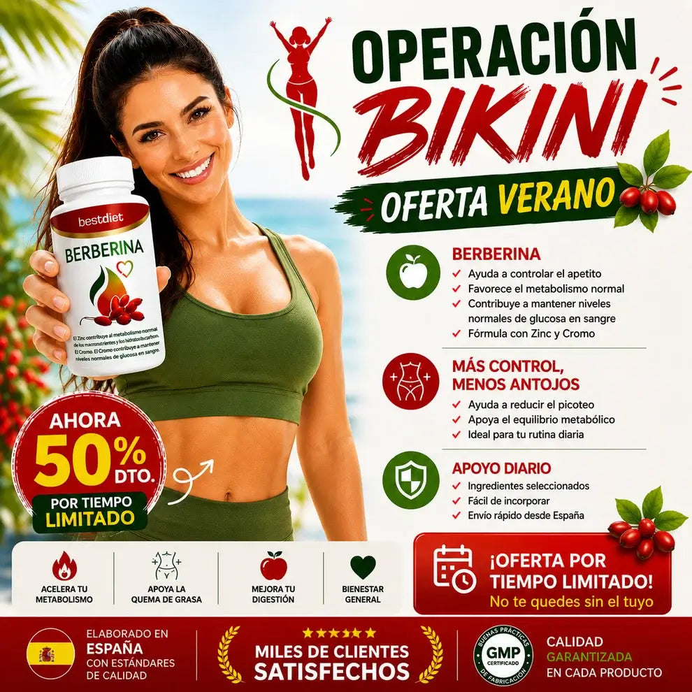 Berberina — Ayuda a Regular la Glucosa, Controlar el Apetito y Favorecer un Peso Saludable
