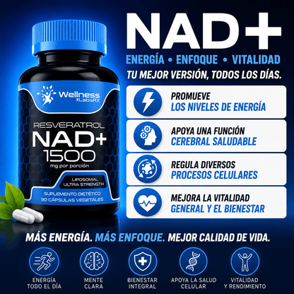 NAD+ Resveratrol — Recupera tu Energía, Vitalidad y Juventud