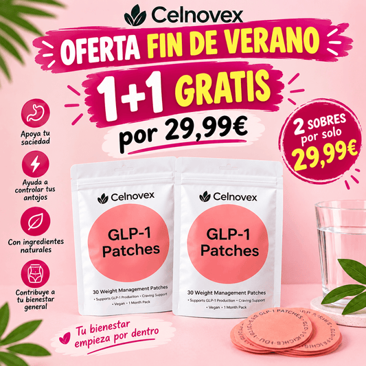 Parches GLP-1 de berberina 3 en 1 - Reduce hasta 8kg en 90 días sin pastillas.