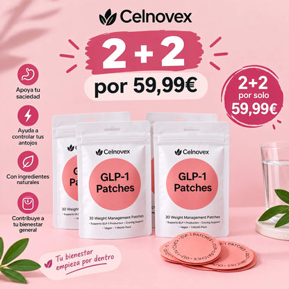 Parches GLP-1 de berberina 3 en 1 - Reduce hasta 8kg en 90 días sin pastillas.