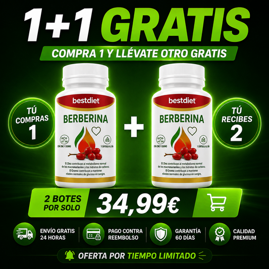 Berberina — Ayuda a Regular la Glucosa, Controlar el Apetito y Favorecer un Peso Saludable