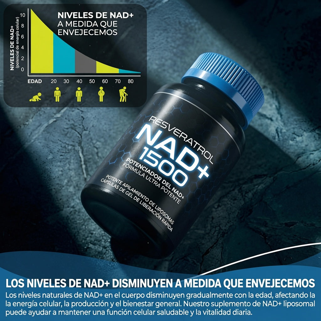 Cansancio, mente lenta y cuerpo que no responde — Celnovex NAD+ reactiva tu energía y juventud celular desde la primera semana